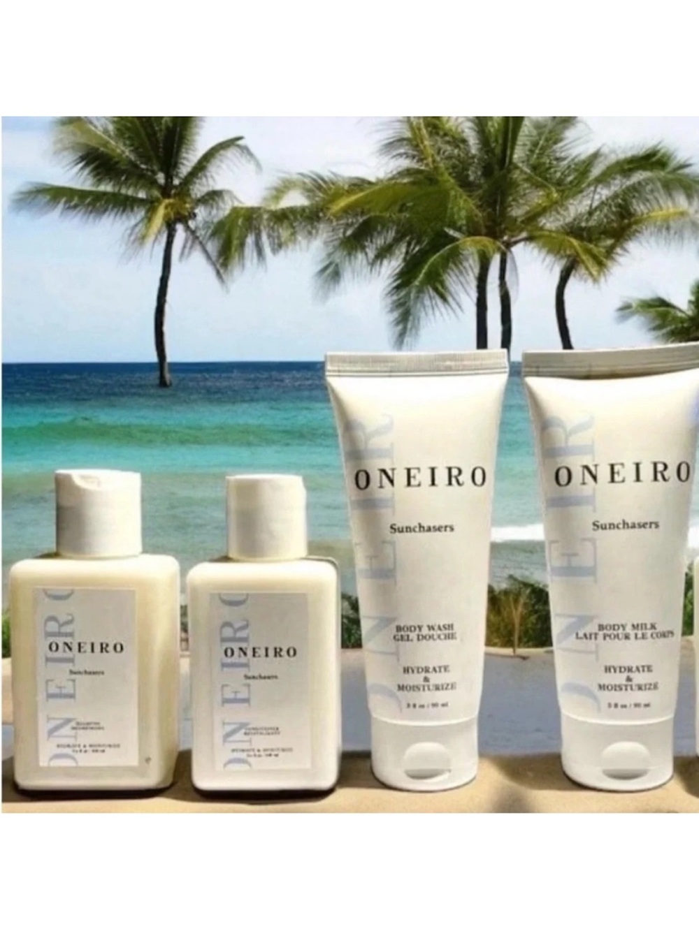ONEIRO Sunchasers White Hydrating Body Wash & Milk Set